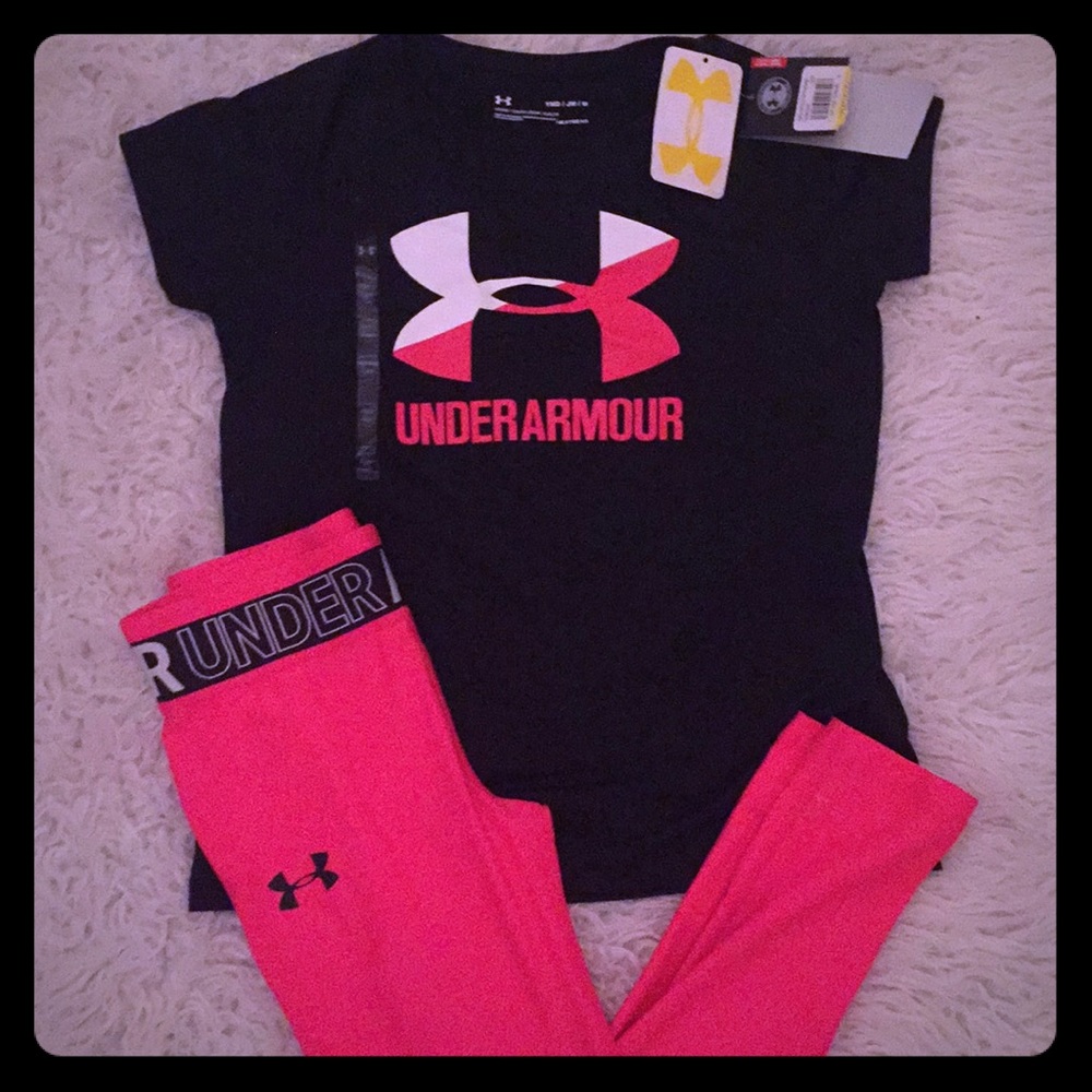 NEW Under Armour YOUTH Medium Outfit.